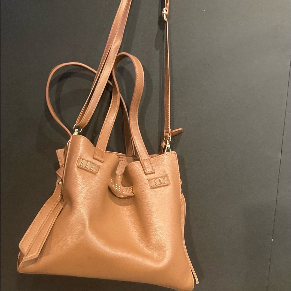 Brownish bucket bag used Once